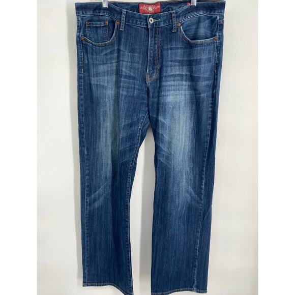 Lucky Brand Men's Straight Jeans - Blue - Picture 1 of 6